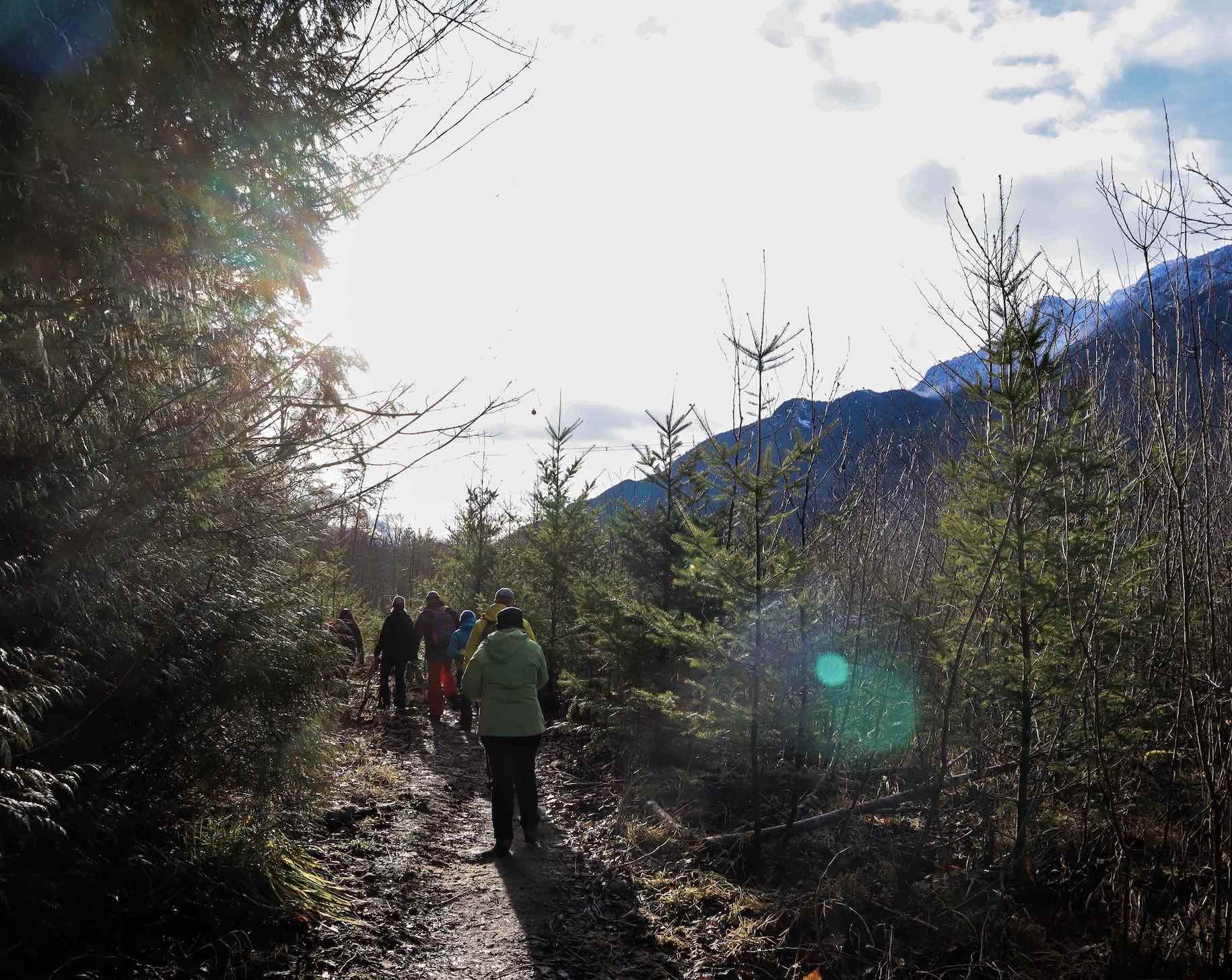 Interpretive Walking Adventure long river in Squamish