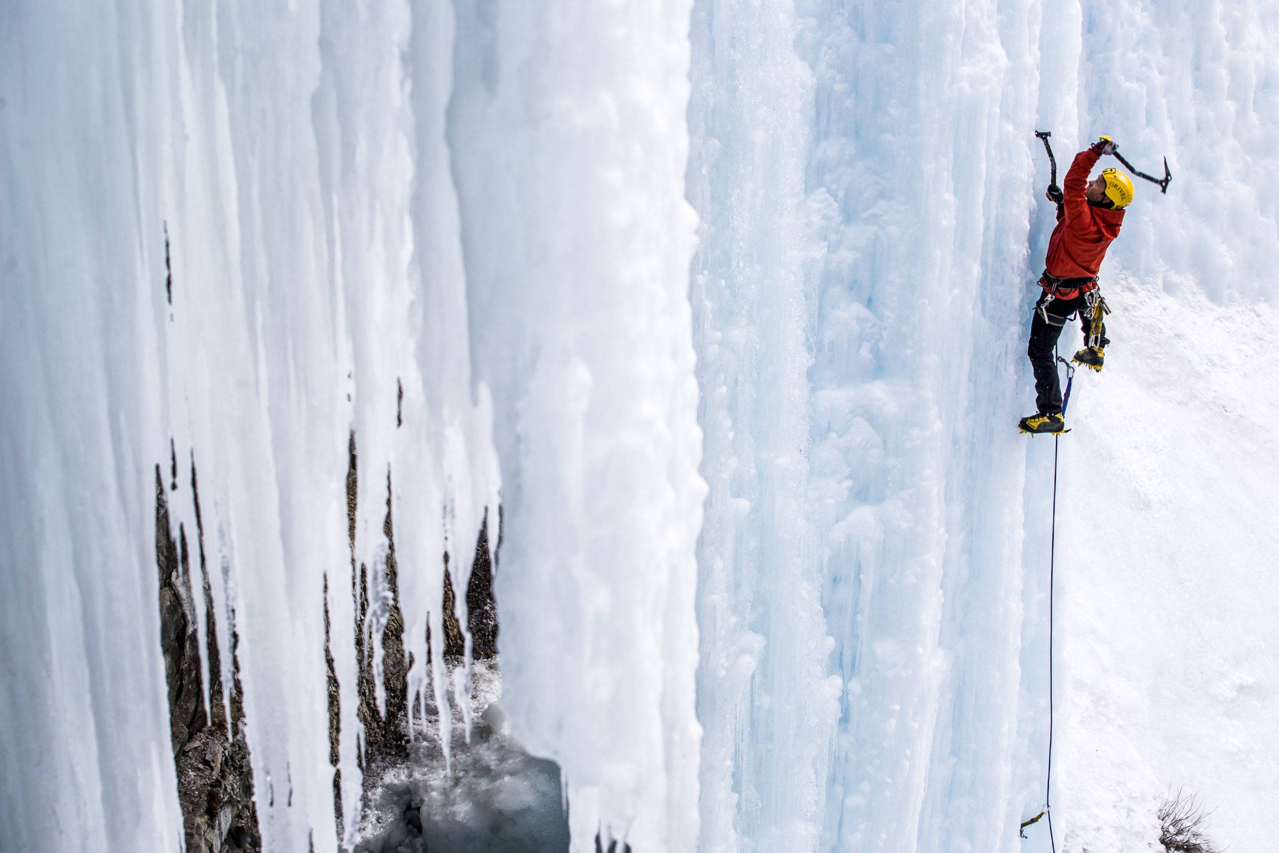 Eric Dumerac Multi-Pitch Ice Climbing British Columbia